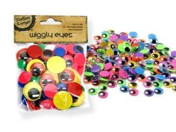 AussieSuperStore Art & Craft Essentials Neon Colour Wiggly Eyes Neon Colour Wiggly Eyes | Googly or Joggle Eye 9320760199266 CRAFT 199266